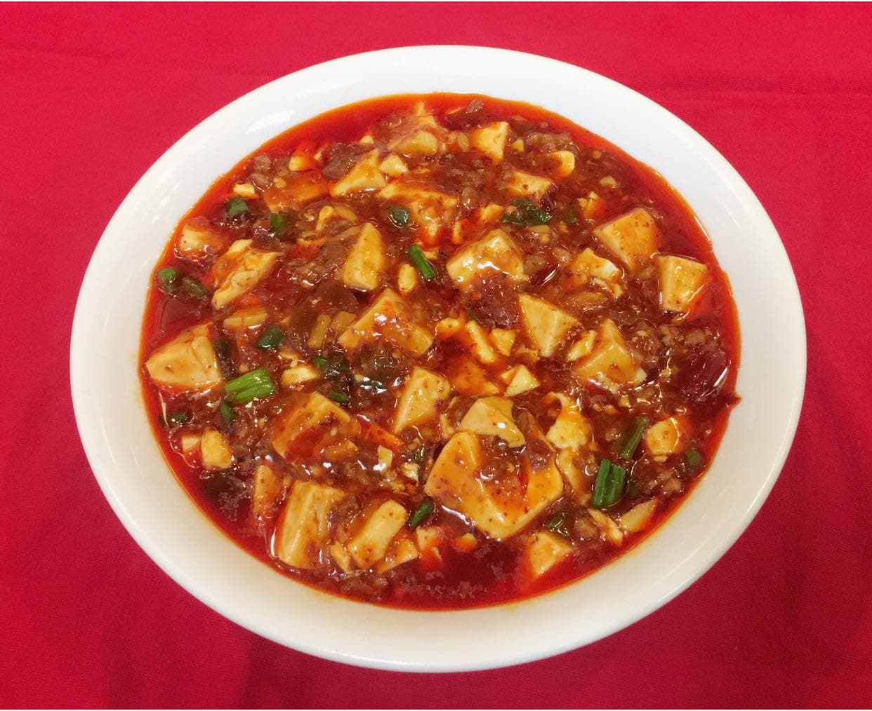 Mapo tofu in chili oil